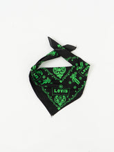 Load image into Gallery viewer, Vintage x Green, Black Levis Bandana