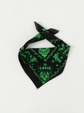 Load image into Gallery viewer, Vintage x Green, Black Levis Bandana