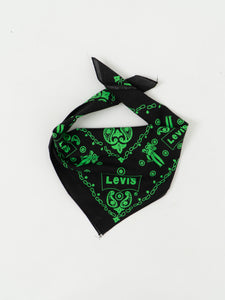 Vintage x Green, Black Levis Bandana