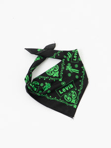 Vintage x Green, Black Levis Bandana