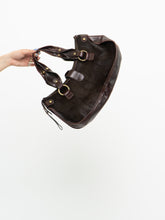 Load image into Gallery viewer, Vintage x Deep Plum Pony Hair Pocket Purse