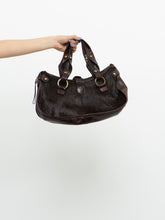 Load image into Gallery viewer, Vintage x Deep Plum Pony Hair Pocket Purse