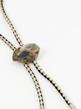 Load image into Gallery viewer, Vintage x Cream, Black Leather Stone Bolo