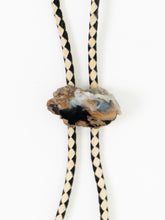 Load image into Gallery viewer, Vintage x Cream, Black Leather Stone Bolo