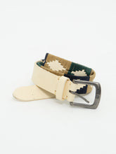 Load image into Gallery viewer, Vintage x Cream Threaded Leather Belt (M, L)