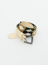 Load image into Gallery viewer, Vintage x Cream Threaded Leather Belt (M, L)