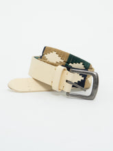 Load image into Gallery viewer, Vintage x Cream Threaded Leather Belt (M, L)