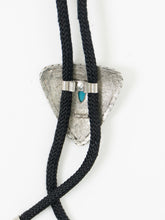 Load image into Gallery viewer, Vintage x Black, Silver, Teal Stone Bolo