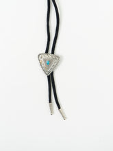 Load image into Gallery viewer, Vintage x Black, Silver, Teal Stone Bolo