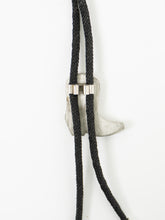 Load image into Gallery viewer, Vintage x Black, Silver Cowboy Boot Bolo