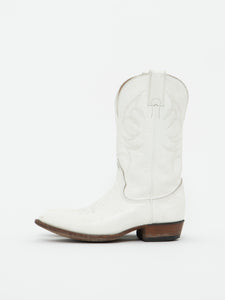 Vintage x BILTRITE White Leather Cowboy Boots (8, 8.5W)