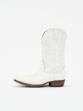 Load image into Gallery viewer, Vintage x BILTRITE White Leather Cowboy Boots (8, 8.5W)