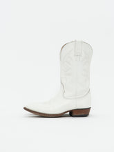 Load image into Gallery viewer, Vintage x BILTRITE White Leather Cowboy Boots (8, 8.5W)