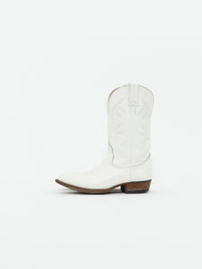 Vintage x BILTRITE White Leather Cowboy Boots (8, 8.5W)