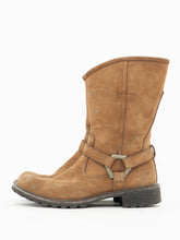 Load image into Gallery viewer, Vintage x TIMBERLAND Camel Motorcycle Boot (8, 8.5W)