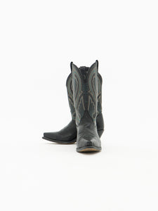 LAREDO x Black & Blue Embroidered Cowboy Boots (8.5-9W)