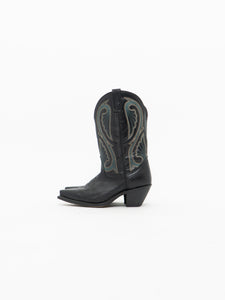 LAREDO x Black & Blue Embroidered Cowboy Boots (8.5-9W)