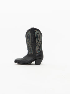 LAREDO x Black & Blue Embroidered Cowboy Boots (8.5-9W)