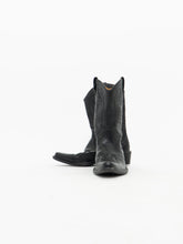 Load image into Gallery viewer, Vintage x Black Embroidered Mid-Height Cowboy Boot (8.5, 9W)