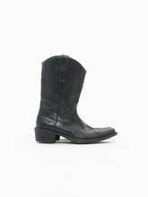 Load image into Gallery viewer, Vintage x Black Embroidered Mid-Height Cowboy Boot (8.5, 9W)