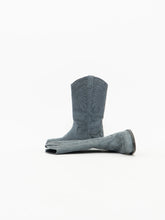 Load image into Gallery viewer, Vintage x Made in Spain x OFF-CAMPUS Ash Blue Suede Cowboy Boot (7, 7.5W)