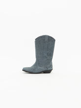 Load image into Gallery viewer, Vintage x Made in Spain x OFF-CAMPUS Ash Blue Suede Cowboy Boot (7, 7.5W)