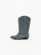 Load image into Gallery viewer, Vintage x Made in Spain x OFF-CAMPUS Ash Blue Suede Cowboy Boot (7, 7.5W)