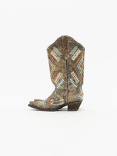 Load image into Gallery viewer, Vintage x CORRAL Faded Embroidered Arrow Cowboy Boot (6.5-7)