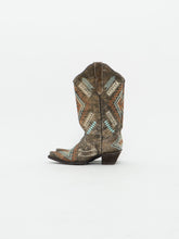 Load image into Gallery viewer, Vintage x CORRAL Faded Embroidered Arrow Cowboy Boot (6.5-7)