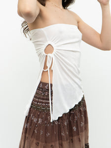 Modern x White Strapless Cutout Top (XS, S)