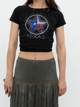 Load image into Gallery viewer, Vintage x Texas Bedazzled Baby Tee (XS, S)