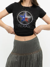 Load image into Gallery viewer, Vintage x Texas Bedazzled Baby Tee (XS, S)