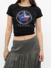 Load image into Gallery viewer, Vintage x Texas Bedazzled Baby Tee (XS, S)