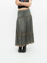 Load image into Gallery viewer, Vintage x Sage Green Bohemian Midi Skirt (M, L)