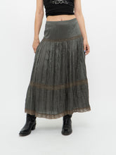 Load image into Gallery viewer, Vintage x Sage Green Bohemian Midi Skirt (M, L)