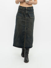 Load image into Gallery viewer, Modern x Faded Denim Stretchy Midi Skirt (S)