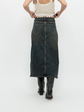 Load image into Gallery viewer, Modern x Faded Denim Stretchy Midi Skirt (S)