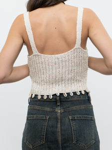 Modern x Cream Knit Shell Tank (S, M)