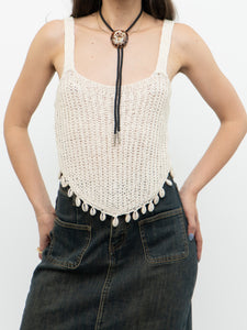 Modern x Cream Knit Shell Tank (S, M)