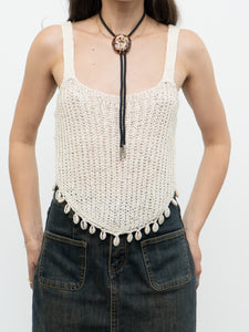 Modern x Cream Knit Shell Tank (S, M)