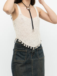 Modern x Cream Knit Shell Tank (S, M)