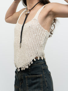 Modern x Cream Knit Shell Tank (S, M)