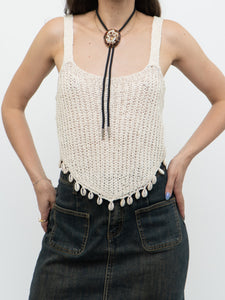 Modern x Cream Knit Shell Tank (S, M)