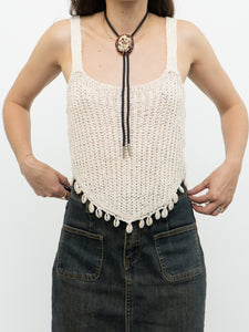 Modern x Cream Knit Shell Tank (S, M)