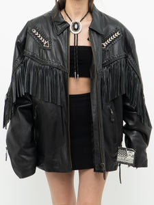 Vintage x Deadstock Butter Leather Fringe Jacket (S-XL)