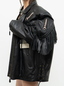 Vintage x Deadstock Butter Leather Fringe Jacket (S-XL)