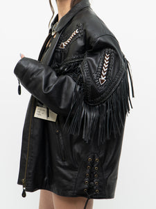 Vintage x Deadstock Butter Leather Fringe Jacket (S-XL)