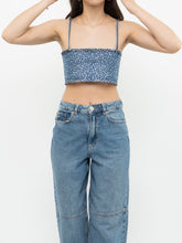 Load image into Gallery viewer, ZARA x Deadstock Rhinestone Denim Top (M)