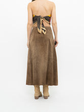 Load image into Gallery viewer, Vintage x Brown Suede Midi Skirt (S, M)