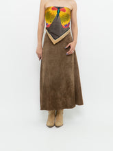 Load image into Gallery viewer, Vintage x Brown Suede Midi Skirt (S, M)